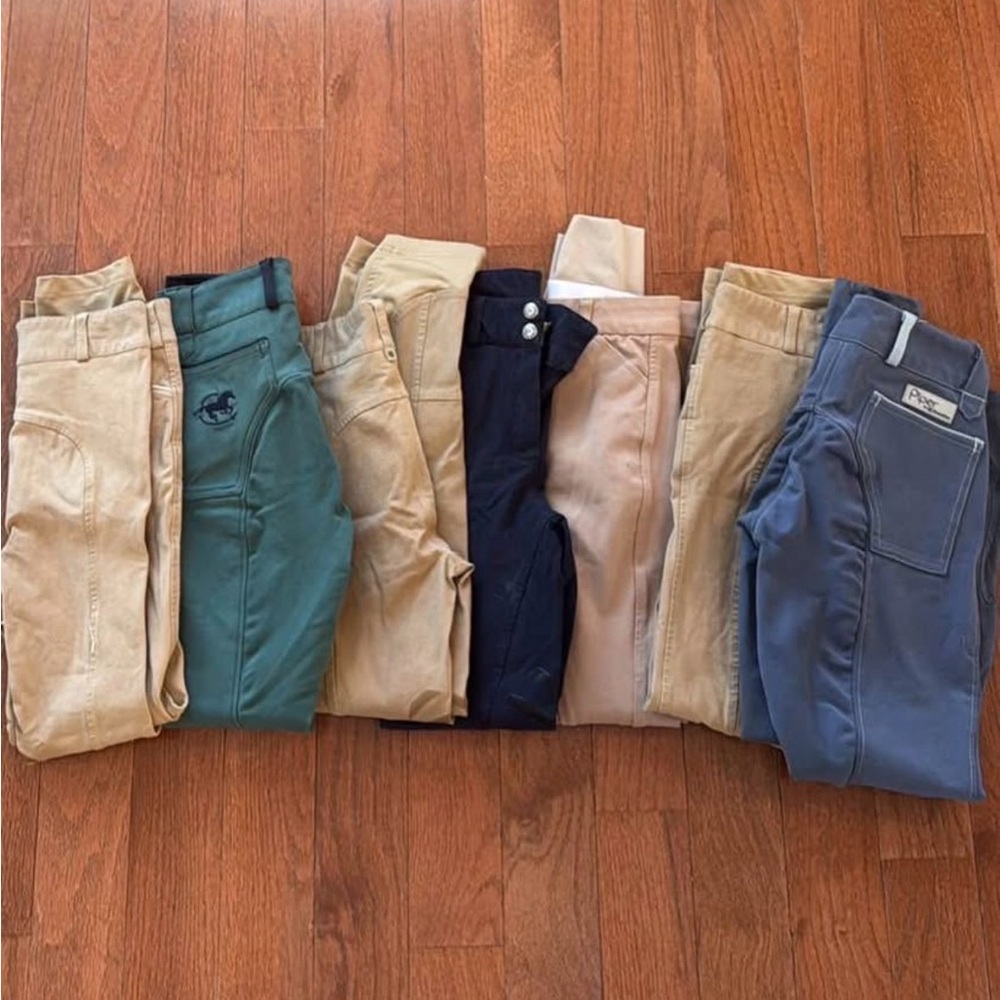 Equestrian Riding Pants 7 Pair Size 12